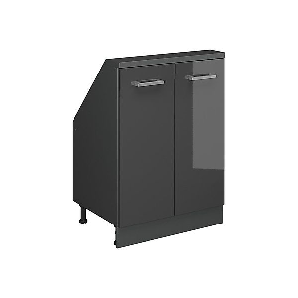 Vicco Unterschrank R-Line, Anthrazit Hochglanz/Anthrazit, 60 günstig online kaufen