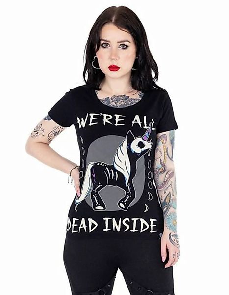 Cupcake Cult T-Shirt Dead Inside Unicorn günstig online kaufen