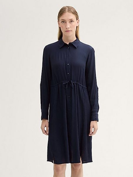 TOM TAILOR Sommerkleid Blusenkleid in Knitter günstig online kaufen