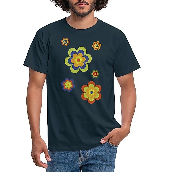 Spreadshirt T-Shirt Hippie Flower Power Blumen günstig online kaufen