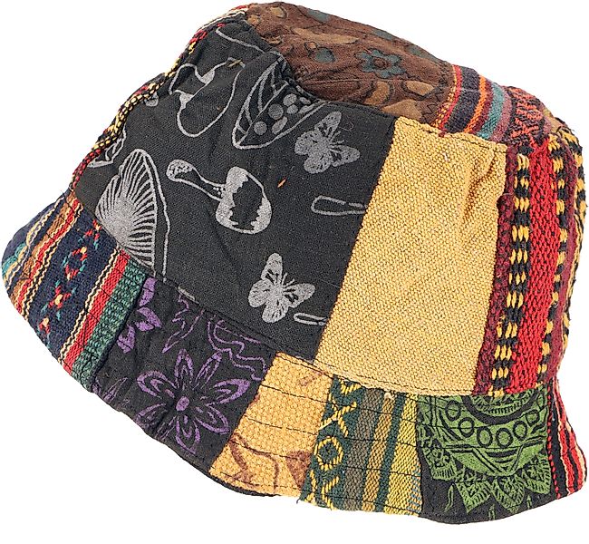Guru-Shop Strickmütze Sommerhut,Patchwork Schlapphut, Fischerhut,.. günstig online kaufen