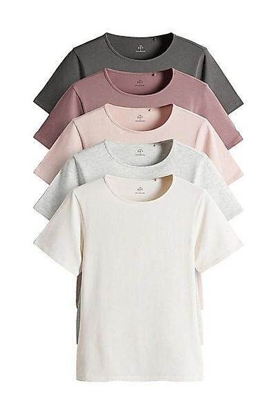 The Set T-Shirt 5er-Pack The Set T-Shirts mit Rundhalsausschnitt (5-tlg) günstig online kaufen