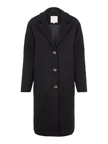 PIECES Woll Mantel Damen Schwarz günstig online kaufen