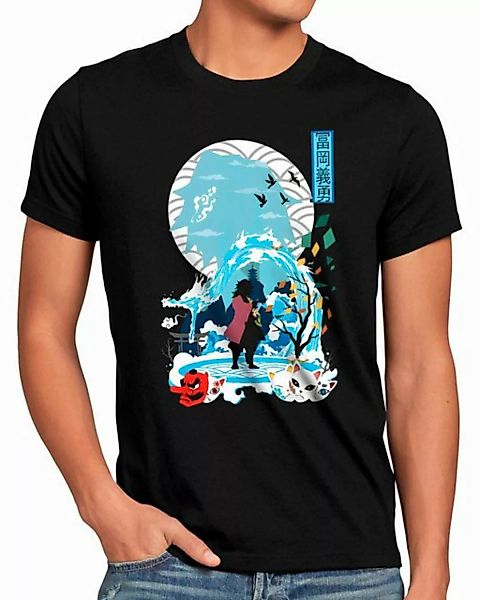 style3 T-Shirt Giyu Tomioka demon slayer anime japan manga cosplay günstig online kaufen