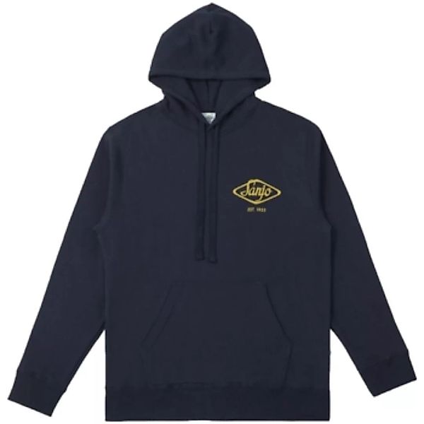 Sanjo  Sweatshirt Hooded Flocked Logo - Navy günstig online kaufen