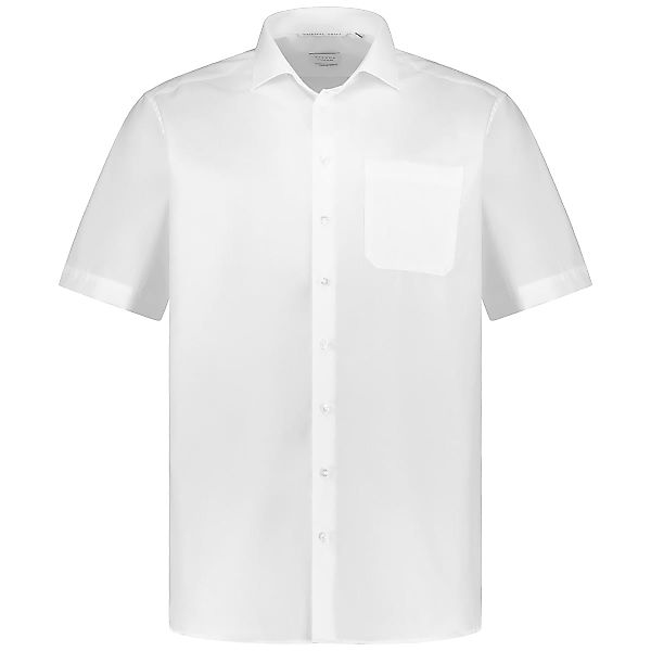 ETERNA Businesshemd aus Baumwolle, kurzarm, bügelfrei Farbe weiß Größe: 54 günstig online kaufen