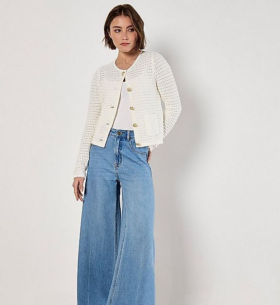 Apricot Cardigan Waffelstrick-Cardigan mit Taschen günstig online kaufen