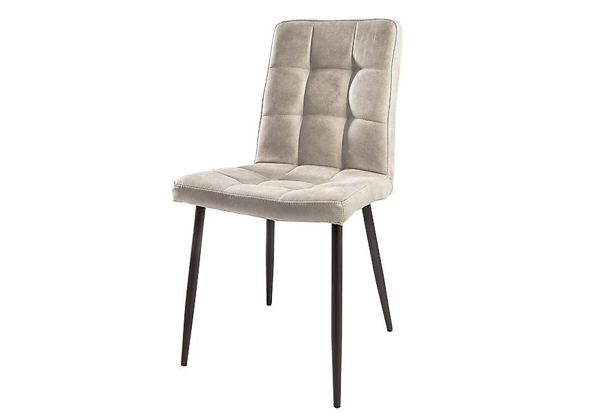 riess-ambiente Polsterstuhl MODENA stone grau / schwarz (Einzelartikel, 1 S günstig online kaufen