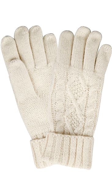 Capelli New York Strickhandschuhe 1 Paar, elegantes Zopfstrickmuster, Umsch günstig online kaufen