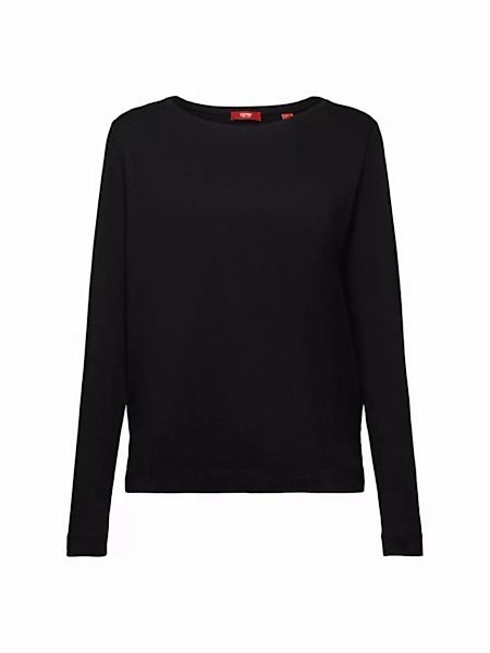 Esprit Langarmshirt Oberteil mit Rundhalsausschnitt (1-tlg) günstig online kaufen