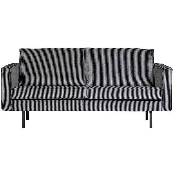 BePureHome Sofa Rodeo 2,5 Sitzer aus Stoff, Schwarz/Grau günstig online kaufen