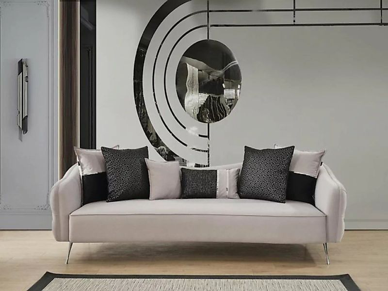 JVmoebel Sofa Dreisitzer Chesterfield Sofa 3 Sitzer Sofas Design Modern Sto günstig online kaufen