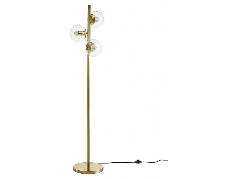 Stehleuchte mit 3 Leuchten Vintage - H. 148 cm - Messing - YUKON günstig online kaufen