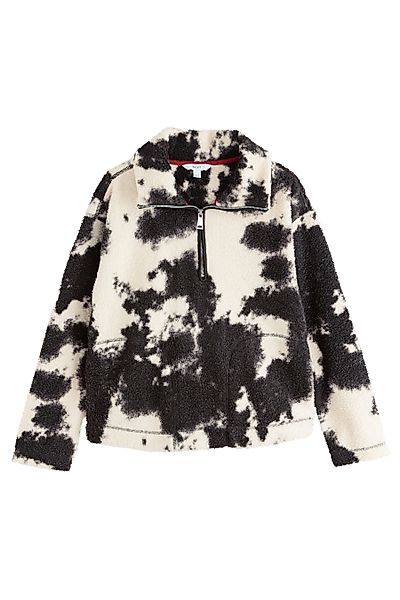 Next Fleecejacke Troyer aus Teddy-Borg, Kurzgröße günstig online kaufen