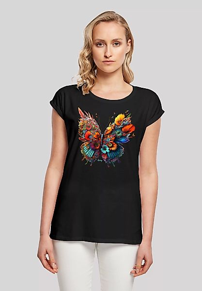 F4NT4STIC T-Shirt "Schmetterling Blumen" günstig online kaufen