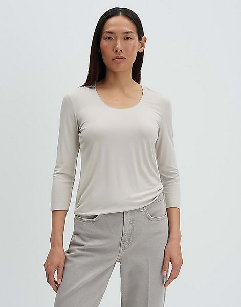 someday Kurzarmshirt Basicshirt aus ECOVERO™ Viskosemix Slim Fit günstig online kaufen