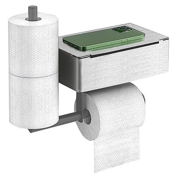 SEHAUSEU Toilettenpapierhalter edelstahl selbstklebend oder Bohren, günstig online kaufen