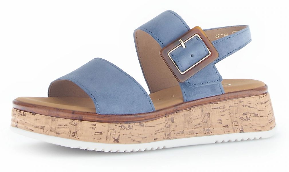 Gabor Plateausandaletten "RHODOS", Keilabsatz, Sommerschuh in bequemer Schu günstig online kaufen