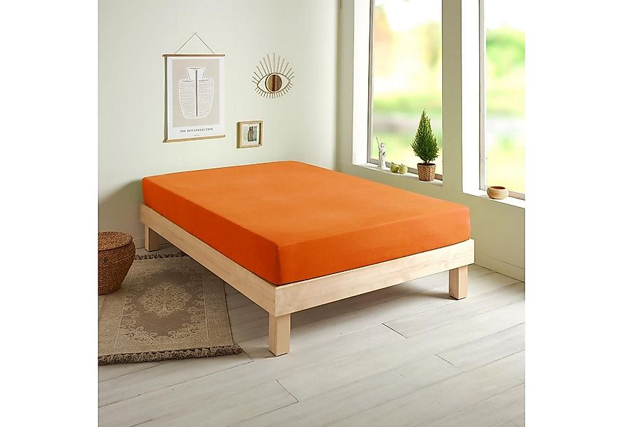 TRAUMSCHLAF Spannbettlaken Single Jersey, Jersey, Gummizug: Rundumgummi, (1 günstig online kaufen