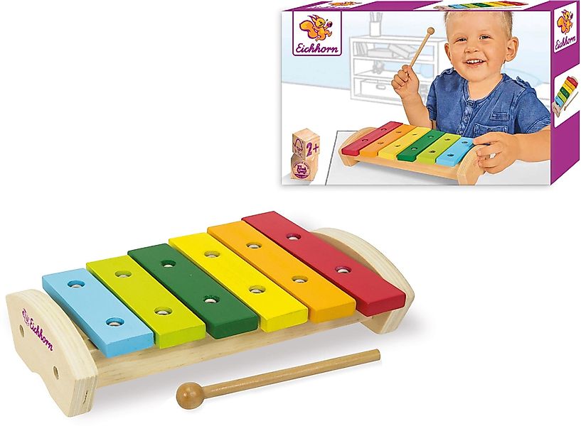 Eichhorn Spielzeug-Musikinstrument Xylophon, aus Holz, FSC®- günstig online kaufen
