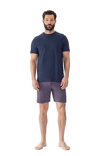 Mey Shorty Red Tile (2 tlg) Brusttasche, kurzärmelig, Hose gemustert, Obert günstig online kaufen