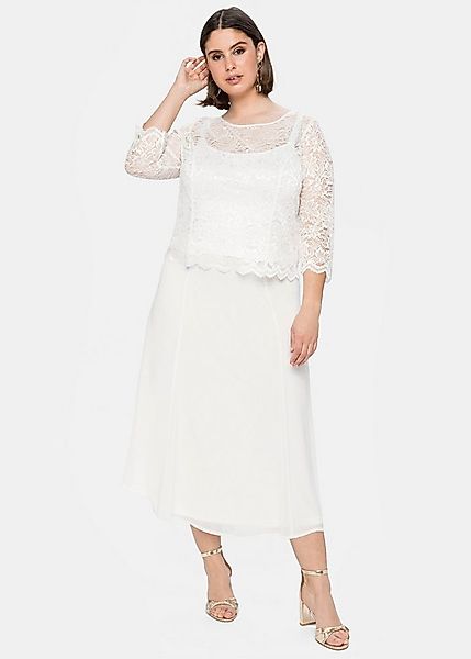 Sheego A-Linien-Rock Chiffonrock . günstig online kaufen