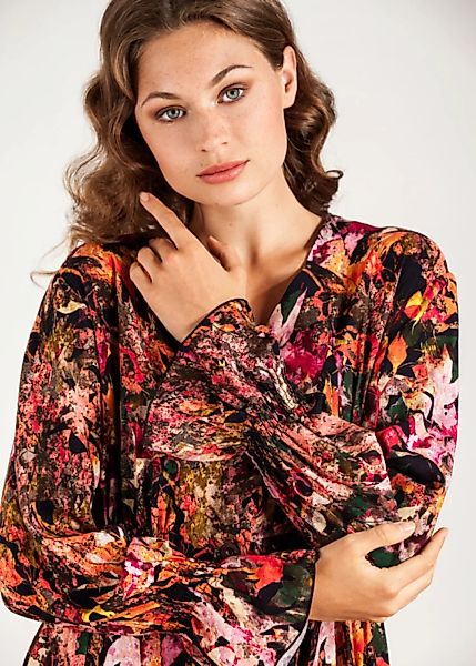 Blumenkleid Viskose Print Sommerkleid günstig online kaufen
