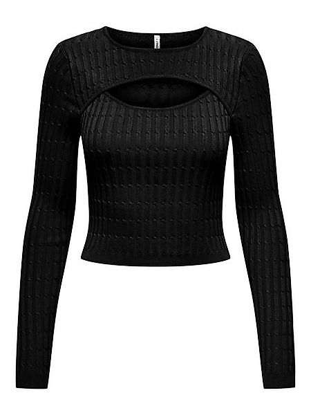 ONLY Strickpullover ONLMEDDI LS CABLE CROP O-NECK CC KNT günstig online kaufen