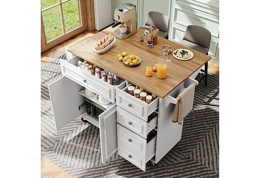 Odikalo Kücheninsel küchenschrank Sideboard Kommode, (Kücheninsel (110×45-7 günstig online kaufen