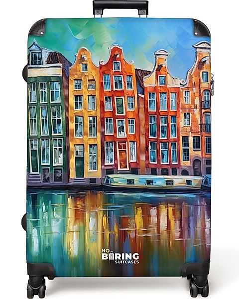 NoBoringSuitcases.com© Hartschalen-Trolley Amsterdam - Ölgemälde - günstig online kaufen
