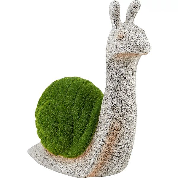 Deko-Schnecke aus Polyresin und Kunstrasen 27 cm x 12 cm x 30 cm Grün günstig online kaufen