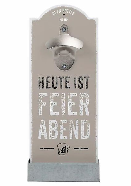 Contento Flaschenöffner »Feierabend«, für die Wand günstig online kaufen