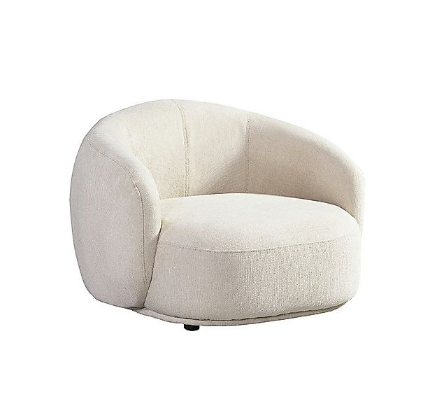 HOME DELUXE Sessel CASARA Webstoff - 99 x 72 x 104 cm, Runder Sessel, Wohnz günstig online kaufen