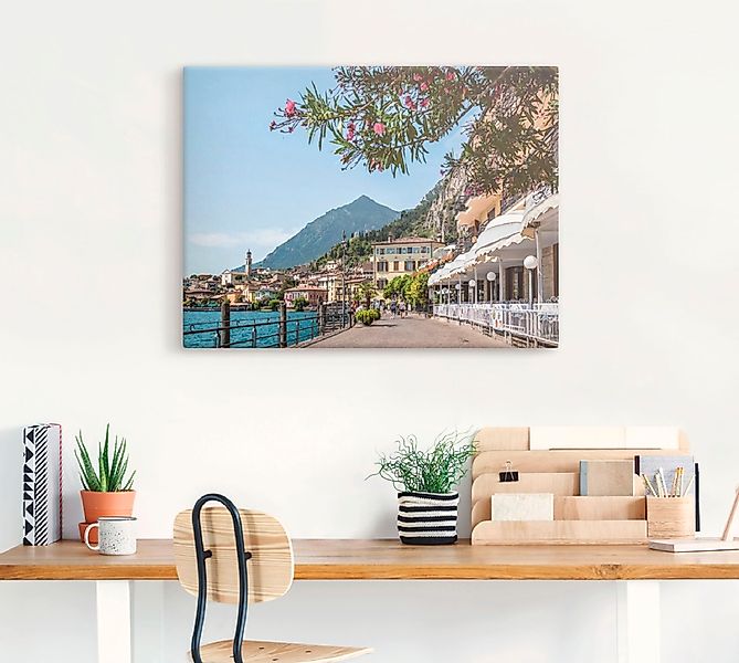 Artland Wandbild »Gardasee Limone sul Garda I«, Europa, (1 St.), als Leinwa günstig online kaufen