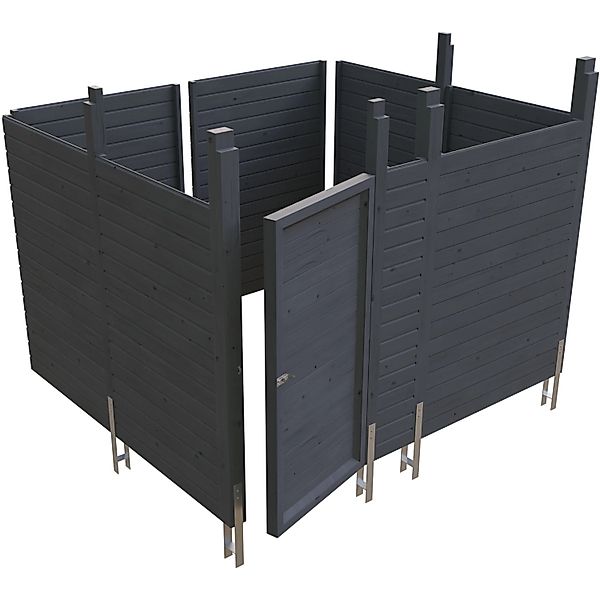 Skanholz Carport-Geräteraum "Abstellraum C8" aus Profilschalung günstig online kaufen