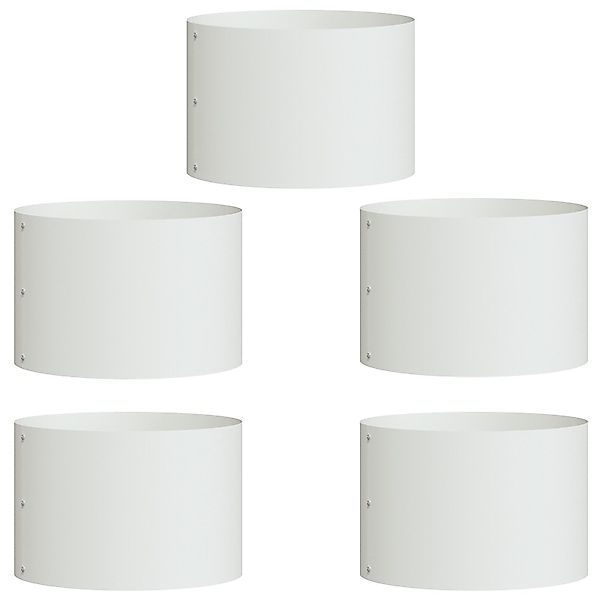 vidaXL Blumentopf Weiße Keramiktöpfe Weiß Keramik günstig online kaufen