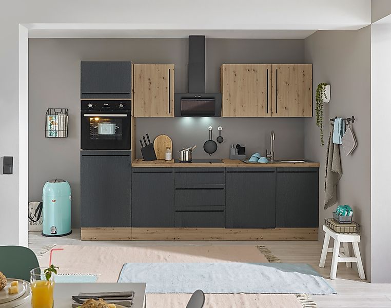 KOCHSTATION Küchenzeile Florida, Breite 280 cm, günstig online kaufen