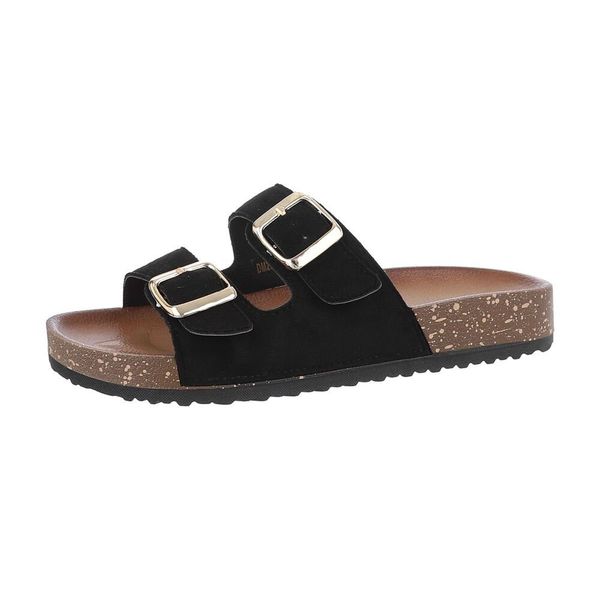 Ital-Design Damen Mules Freizeit Pantolette Flach günstig online kaufen