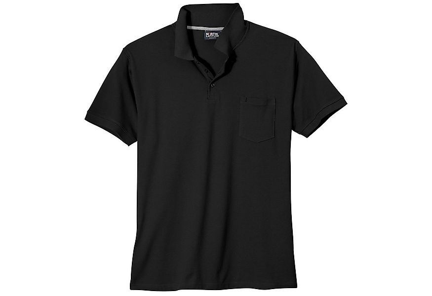 north 56 4 Poloshirt North Latitude Poloshirt schwarz Übergröße günstig online kaufen