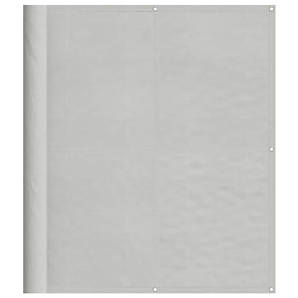 vidaXL Balkon-Sichtschutz Hellgrau 120x500 cm 100 % Polyester-Oxford 400001 günstig online kaufen
