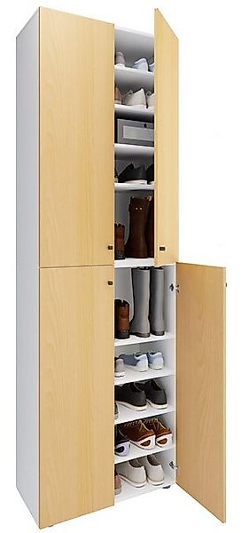 VCM Schuhschrank XL Holz Großer Schuhschrank Schuhkommode Lona 10 günstig online kaufen