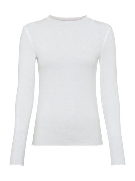 LASCANA Langarmshirt aus weicher Rippware, Stehkragen, Basic günstig online kaufen