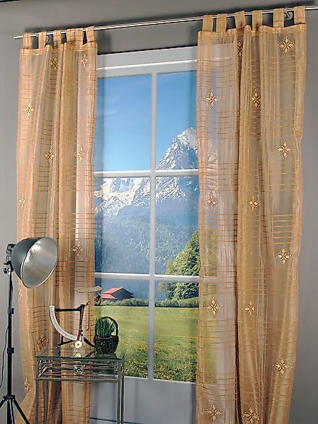 HOSSNER - ART OF HOME DECO Gardine »Stellisee«, (1 St.), Schlaufenschal im günstig online kaufen