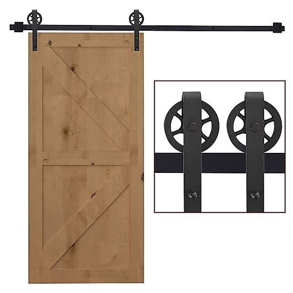 HOMCOM Türbeschlag 200 cm, mit Schienen, günstig online kaufen