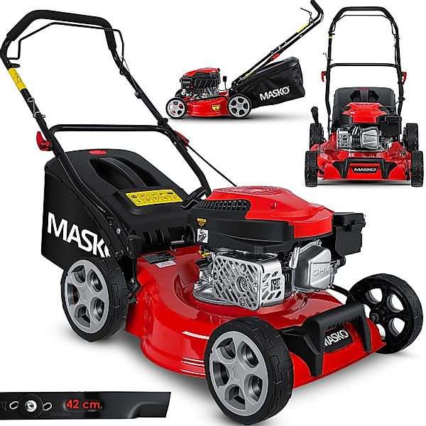MASKO Benzinrasenmäher, Rasenmäher mit Radantrieb, 4-Takt-Motor günstig online kaufen