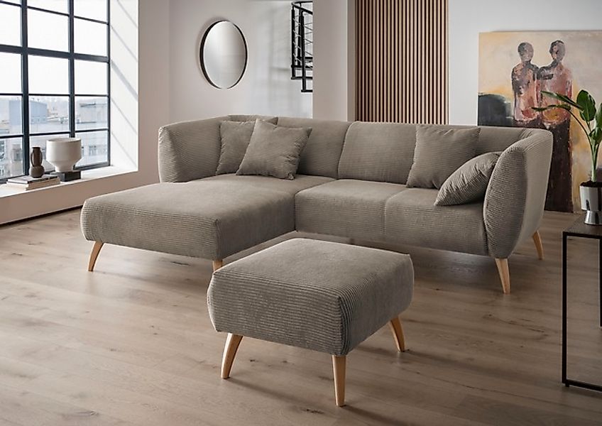 Home affaire Ecksofa »Colori Polstermöbel mit zeitlos eleganter Rückenführu günstig online kaufen
