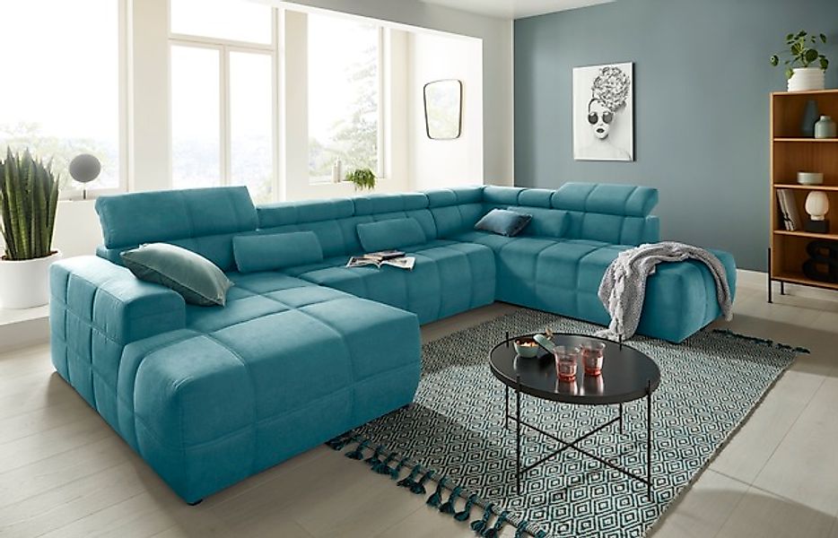 DOMO collection Wohnlandschaft »Brandon, whlw. mit Sitztiefenverstellung, w günstig online kaufen