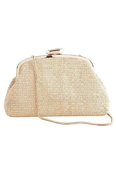 Next Clutch Raffia-Clutch mit Schnappverschluss (1-tlg) günstig online kaufen