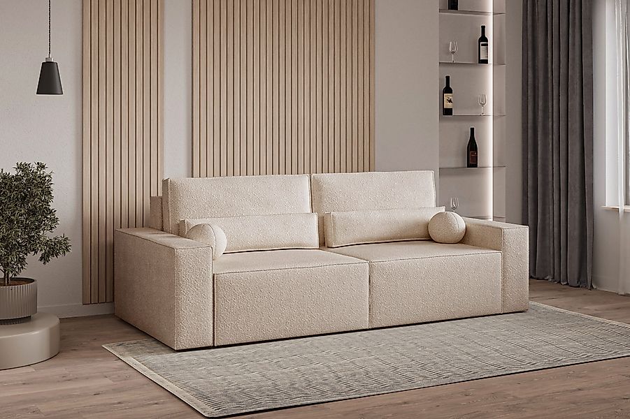 MOEBLO Sofa Denver mini aus Bouclé, günstig online kaufen