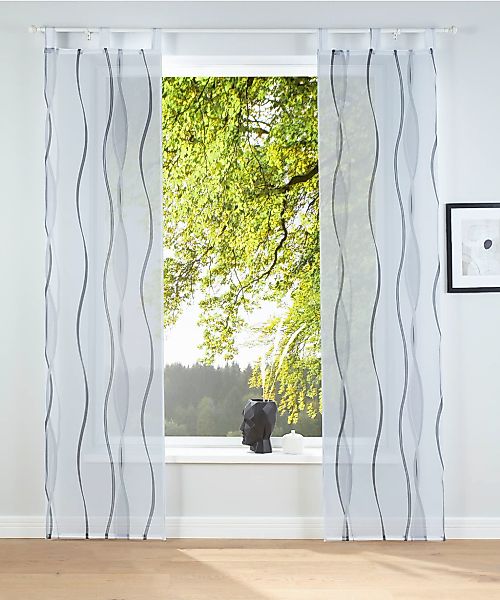 my home Schiebegardine "Dimona" Schlaufen 2 Stk. tlg. 2er-Set, Fertiggardin günstig online kaufen